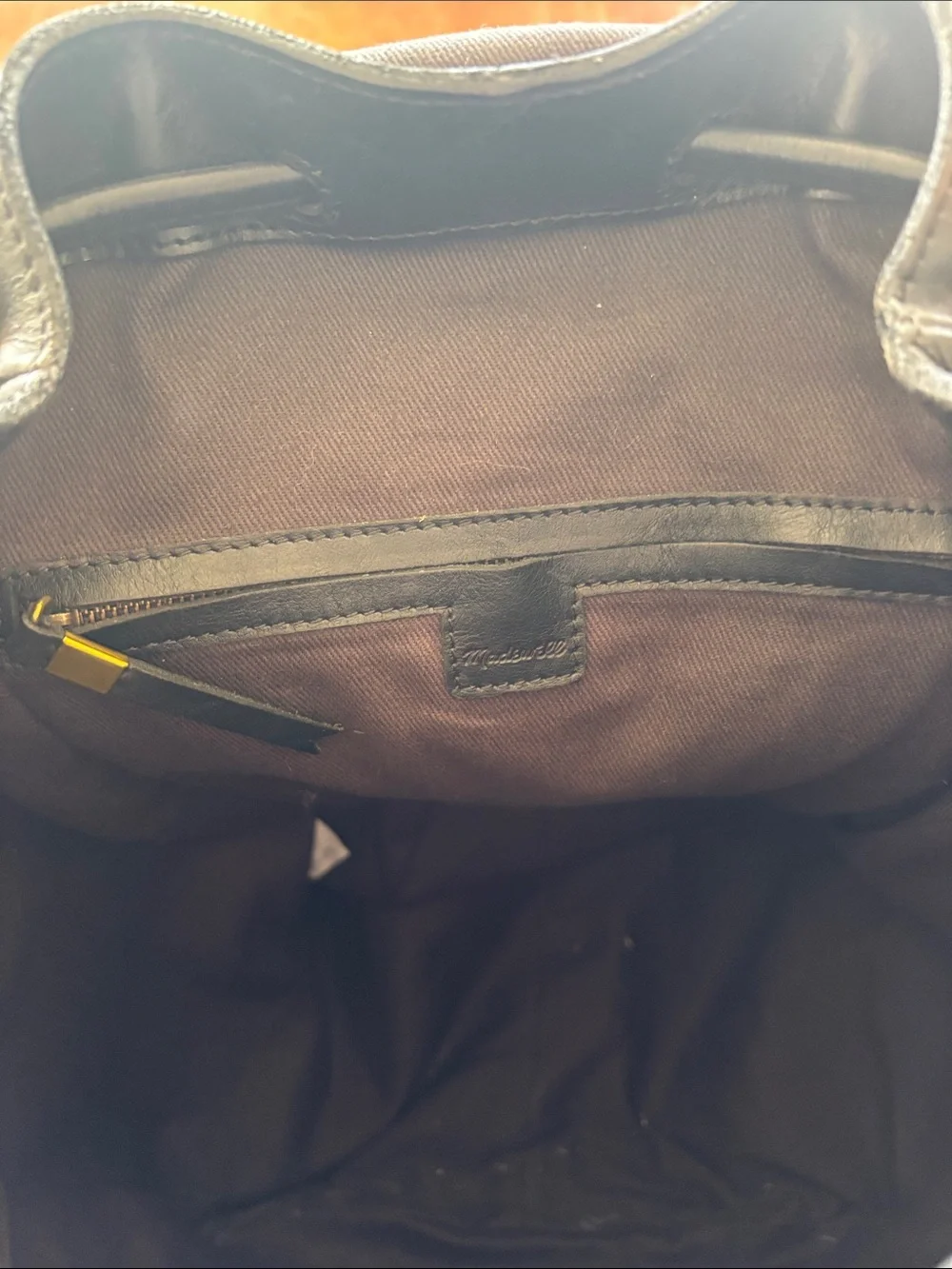 NWOT - Madewell 'The Transport Rucksack' Black Leather